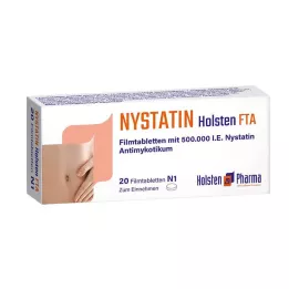 NYSTATIN Holsten kalvopäällysteiset tabletit, 20 kpl