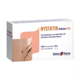 NYSTATIN Holsten kalvopäällysteiset tabletit, 100 kpl