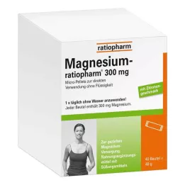 MAGNESIUM-RATIOPHARM 300 mg mikropellettejä rakeilla, 40 kpl