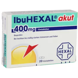 IBUHEXAL Akuutti 400 kalvopäällystetyt tabletit, 20 kpl