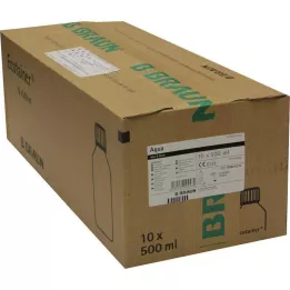 AQUA B.Braunin huuhteluliuoksen muovipullo, 10X500 ml