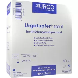 URGOTUPFER luumun kokoinen steriili 2+3, 200 kpl