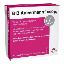B12 ANKERMANN 1000 mg ampullit, 10X1 ml
