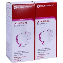 CETIRIZIN AL 1 mg/ml siirappia, 2x75 ml