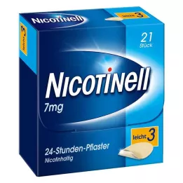 NICOTINELL 7 mg/24 tunnin laastari 17,5 mg, 21 kpl