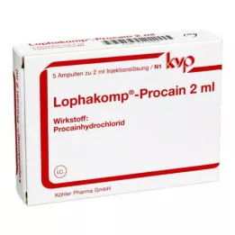 LOPHAKOMP Prokaiini 2 ml injektioliuosta, 5X2 ml