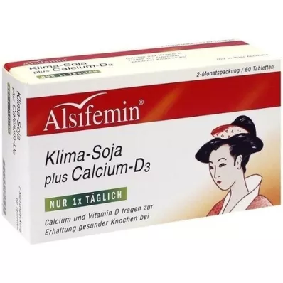 ALSIFEMIN Ilmastosoija plus kalsium D3 -tabletit, 60 kpl