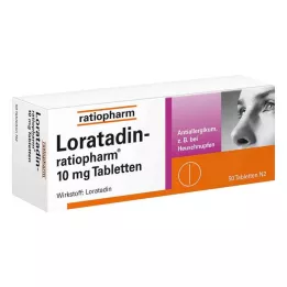 LORATADIN-ratiopharm 10 mg tabletit, 50 kpl