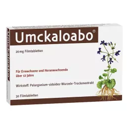 UMCKALOABO 20 mg kalvopäällysteiset tabletit, 30 kpl