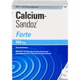 Kalsium Sandoz Forte efferviscent tabletit, 5x20 kpl