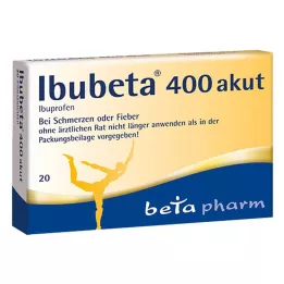 IBUBETA 400 akuuttia kalvopäällysteistä tablettia, 20 kpl