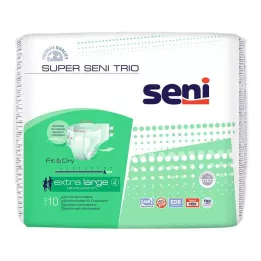 SUPER SENI Trio-inkontinenssihousut koko 4 XL, 10 kpl