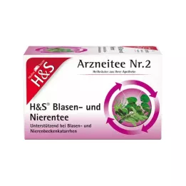 H&amp;S Virtsarakon ja munuaisten teesuodatinpussit, 20X2,0 g