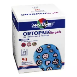 ORTOPAD tytöille keskikokoiset silmätukokset, 50 kpl