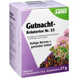 GUTNACHT Yrttitee No.33 Salus-suodatinpussit, 15 kpl