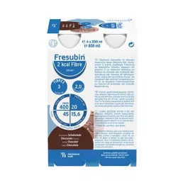 FRESUBIN 2 kcal Kuitu DRINK Suklaa juomapullo, 24X200 ml