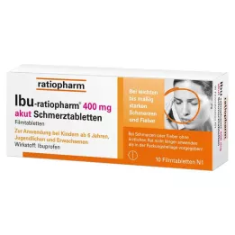 IBU-RATIOPHARM 400 mg akuuttikiputabletit, kalvopäällysteiset tabletit, 10 kpl