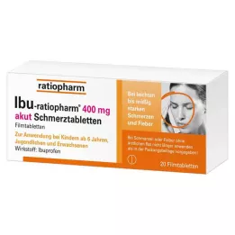 IBU-RATIOPHARM 400 mg akuuttikiputabletit, kalvopäällysteiset tabletit, 20 kpl