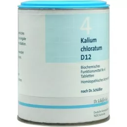 BIOCHEMIE DHU 4 kaliumkloratum d 12 tablettia, 1000 kpl