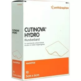 CUTINOVA Hydro 5x6 cm liima haavatyyny, 10 kpl