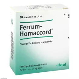 FERRUM HOMACCORD Ampoules, 10 kpl