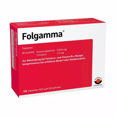 FOLGAMMA Tabletit, 100 kpl FOLGAMMA Tabletit, 100 kpl