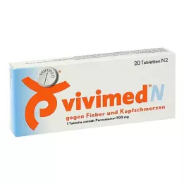 VIVIMED N kuumetta ja päänsärkyä vastaan tabletit, 20 kpl