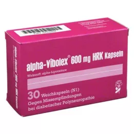 ALPHA VIBOLEX 600 mg HRK pehmeät kapselit, 30 kpl