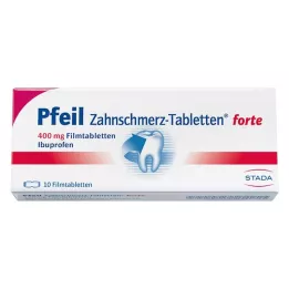 PFEIL Toothache Tablets forte kalvopäällysteiset tabletit, 10 kpl