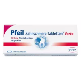 PFEIL Toothache Tablets forte kalvopäällysteiset tabletit, 20 kpl