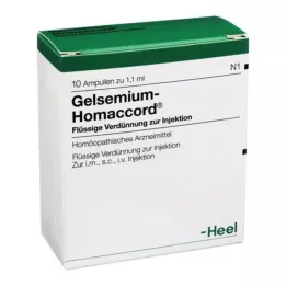 GELSEMIUM HOMACCORD Ampoules, 10 kpl