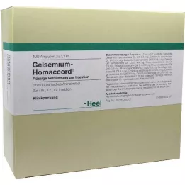 GELSEMIUM HOMACCORD Ampoules, 100 kpl