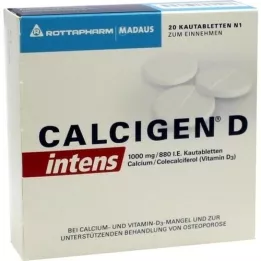 CALCIGEN D ENSTOM 1000 mg / 880 I. E. Pureskeltavat tabletit, 20 kpl