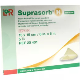 Suprasorb H Hydrocoloid Assosiaalinen standardi 15x15 cm, 5 kpl