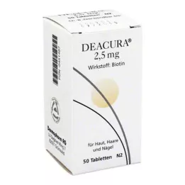 DEACURA 2,5 mg tabletteja, 50 tuntia