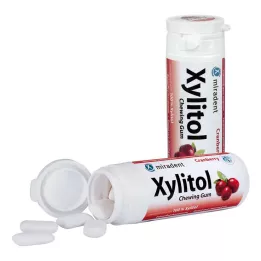 Miradent Xylitol Gum Cranberry, 30 kpl
