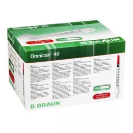 OMNICAN Insuliiniruisku 1 ml U40 kanyylillä 0,30x12 mm yksittäinen, 100x1 kpl