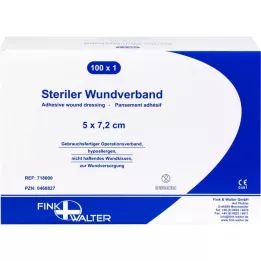 WUNDVERBAND Steril 5x7,2 cm, 100 kpl