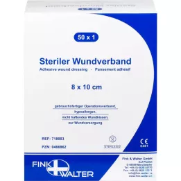 WUNDVERBAND Steril 8x10 cm, 50 kpl