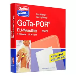 GOTA-POR PU Wundfilm 10x6 cm steriili päällyste, 5 kpl