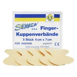 Senada sormenpään side 4x7 cm, 5 kpl