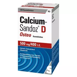 CALCIUM SANDOZ D Osteo 500 mg/400 I.E. Purutabletit, 120 kpl