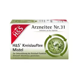 H&S Circulation Tea Mistelisuodatinpussit, 20X2,0 g