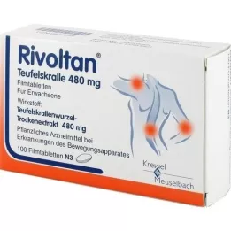 RIVOLTAN Teufels Claw 480 mg kalvopäällystetyt tabletit, 100 kpl