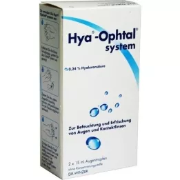 HYA-OPHTAL Järjestelmä silmätipat, 2x15 ml
