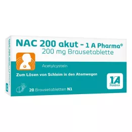 NAC 200 akut-1A Pharma poretablettia, 20 kpl