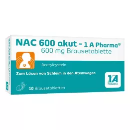NAC 600 akut-1A Pharma poretablettia, 10 kpl