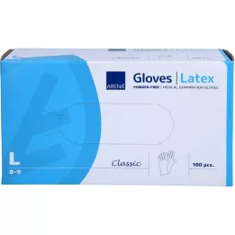 HANDSCHUHE Lateksi jauhematon iso 4389, 100 kpl