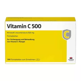 VITAMIN C 500 kalvopäällysteiset tabletit, 100 kpl