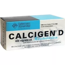 CALCIGEN D 600 mg/400, ts. Puru tabletit, 100 kpl